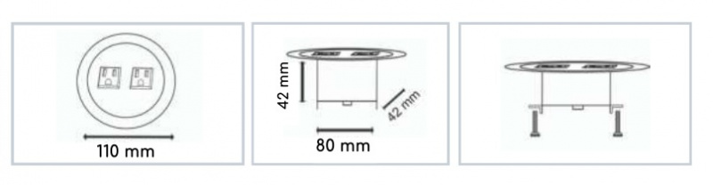 Centro de Energia para Mesa de Juntas Split Nano 1
