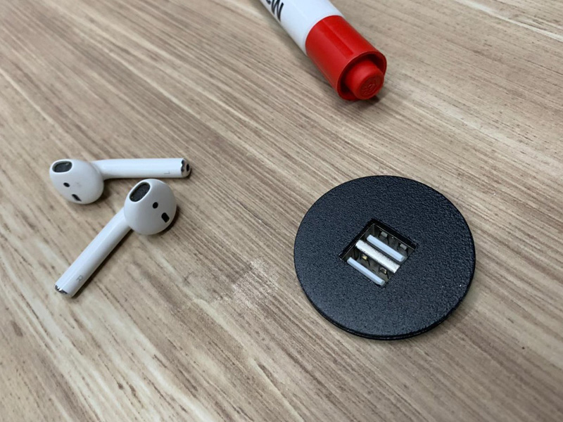 Centro de Energia para Mesa de Juntas Split Mini RJ45 3