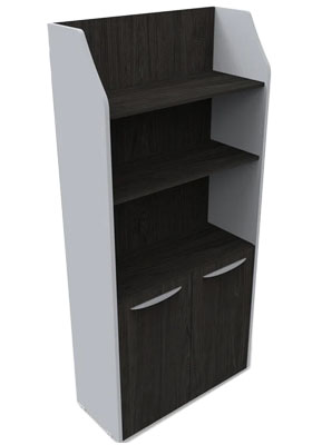 Librero Con Puertas Inferiores Abatibles