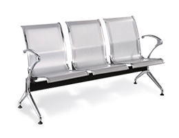 Banca de Espera de Aluminio de 3 Plazas