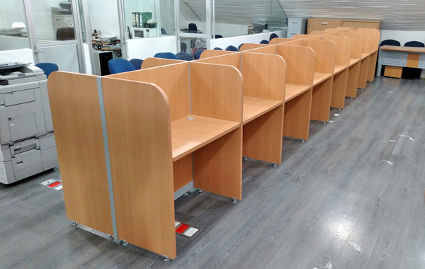 Cablleriza de oficina para call center y telemarketing