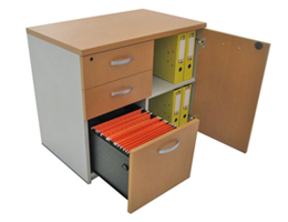 Credenza con Puertas y Cajones y Cerradura