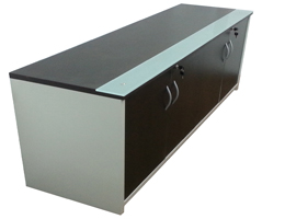 Credenza Para Oficina con Cejas de Cristal