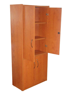 Libreros con  Puertas Abatibles y Entrepaños
