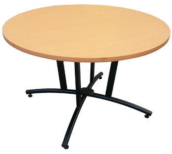 Mesa de Juntas Circular Con Base Metálica