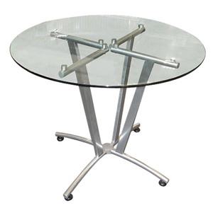 Mesa de Juntas Circular de Cristal