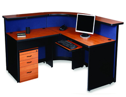 modulo de recepción para oficina tipo L