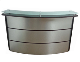 recepciones para oficina con cristal templado