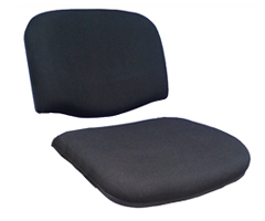 Juego de Asiento y Respaldo  Tapizado Para Silla de Visita Iso