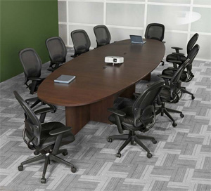 Mesa de Juntas Para Oficina Ovalada