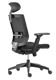 Sillon ejecutivo con cabecera y brazos ajustables